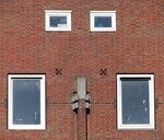 Gevel rechterblok met versiering.
<br/>
Gert-Jan Lobbes, 2015